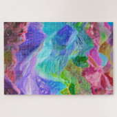 クリスタル鮮やかマウンテン抽象芸術 ジグソーパズル (横)