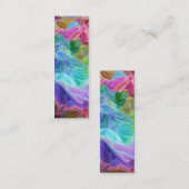 クリスタル鮮やかマウンテン抽象芸術 スキニー名刺 (正面/裏面)