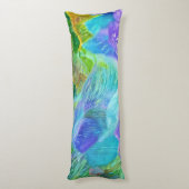 クリスタル鮮やかマウンテン抽象芸術 ボディピロー (裏面 (縦))