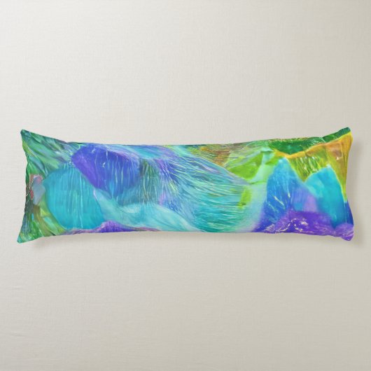 クリスタル鮮やかマウンテン抽象芸術 ボディピロー (正面)