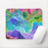 クリスタル鮮やかマウンテン抽象芸術 マウスパッド (マウス)