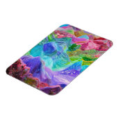 クリスタル鮮やかマウンテン抽象芸術 マグネット (左側)