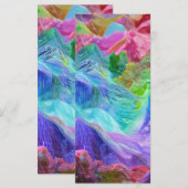 クリスタル鮮やかマウンテン抽象芸術 メニュー (正面/裏面)