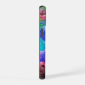 クリスタル鮮やかマウンテン抽象芸術 iPhone 15ケース (右側面)