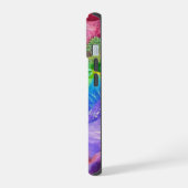 クリスタル鮮やかマウンテン抽象芸術 iPhone 15ケース (左側面)