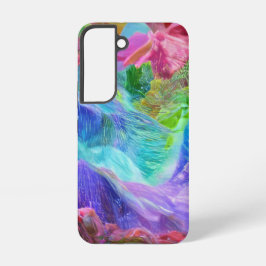 クリスタル鮮やかマウンテン抽象芸術 SAMSUNG GALAXY S22ケース