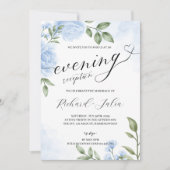 クリスタル イブニング ウェディング レセプション パーティー 招待状 (正面)