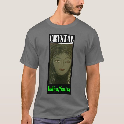 クリスタル・インディカ・サティバ Tシャツ (正面)
