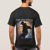 クリスタル・イーグルが強さを示す Tシャツ (裏面)