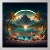 クリスタル・ウォーターで夜のパラダイス澄ん! ポスター (正面)