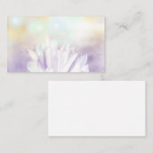 クリスタル、クリスタル、ストア、パステルビジネスカード 名刺 (正面/裏面)