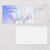 クリスタル、クリスタル、霊気、パステルビジネスカード 名刺 (正面/裏面)