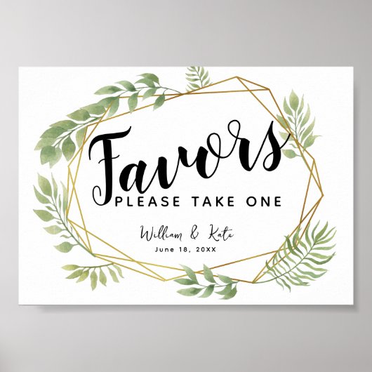 クリスタル グリーンのパーティー/ウェディング サイン (正面)