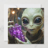 クリスタル・グレープを持つ宇宙人 カード (正面)