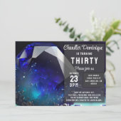 クリスタル ジュエル サジタリウス トパーズ 12月 誕生日 招待状 (スタンド正面)