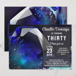 クリスタル ジュエル サジタリウス トパーズ 12月 誕生日 招待状