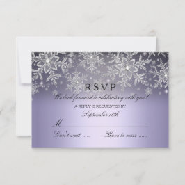 クリスタル スノーフレーク パープル ウィンター RSVP