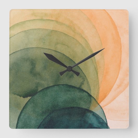 クリスタル·スペード スクエア壁時計 (正面)