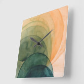 クリスタル·スペード スクエア壁時計 (傾斜)