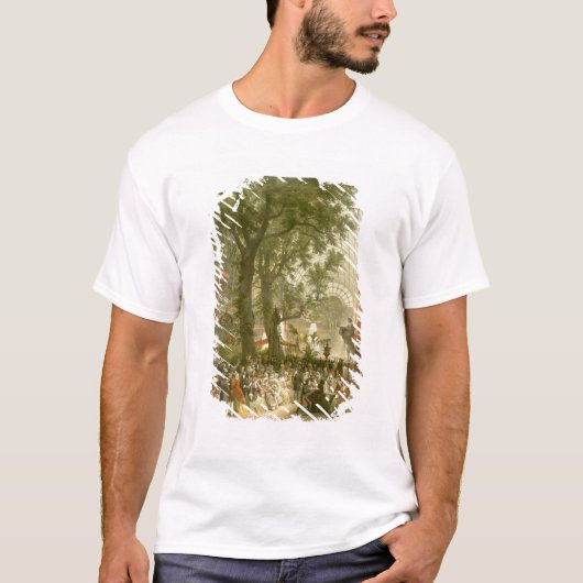 クリスタル・パレスのTransept、1851年(つけられる着色される Tシャツ (正面)