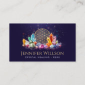 クリスタル・ヒーリングの花 名刺 (正面)