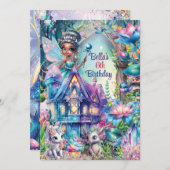 クリスタル・フォレスト・フェアリー・パーティ 招待状 (正面/裏面)