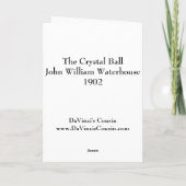 クリスタル・ボールの挨拶状 カード (裏面)