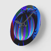 クリスタル・ボールの色 ラウンド壁時計 (傾斜)