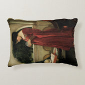 クリスタル・ボール（水晶の玉） by ジョン・ウィリアム・ウォーターハウス アクセントクッション (正面)