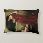 クリスタル・ボール（水晶の玉） by ジョン・ウィリアム・ウォーターハウス アクセントクッション (裏面)