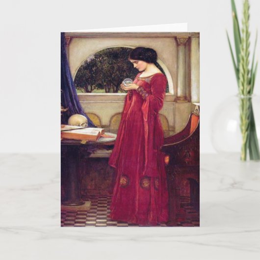クリスタル・ボール、J.W. Waterhouse 1902年 カード (正面)