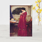 クリスタル・ボール、J.W. Waterhouse 1902年 カード (黄色い花)