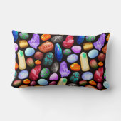 クリスタル/宝石 ランバークッション (裏面)