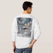 クリスタル#Deerーワーク： #Sparkle & #Grace Tシャツ (裏面フル)