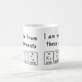 クリスタ周期表名mug コーヒーマグカップ (中央)