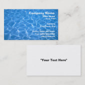 クリスタ澄んルブルー水 名刺 (正面/裏面)