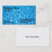 クリスタ澄んルブルー水 名刺 (正面/裏面)