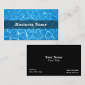 クリスタ澄んルブルー水 名刺 (正面/裏面)