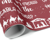 クリスチおもしろいパーソナライズされたンクリスマス出生 ラッピングペーパー (ロールコーナー)