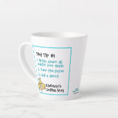 クリスチおもしろいャン·カートゥーン·エンジェル·ダイエットチップ1ゴールズ·ラ カフェラテマグ (左アングル)