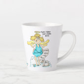 クリスチおもしろいャン·カートゥーン·エンジェル·ダイエットチップ1ゴールズ·ラ カフェラテマグ (右)