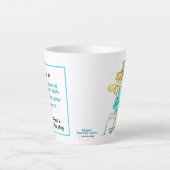 クリスチおもしろいャン·カートゥーン·エンジェル·ダイエットチップ1ゴールズ·ラ カフェラテマグ (正面)