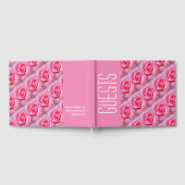 クリスチスタイリッシュンパーソナライズされた聖なる書物、 経典ピンクローズ ゲストブック (全面)