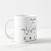 クリスチナのペプチッド名前のマグ コーヒーマグカップ (左)