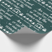 クリスチパーソナライズされたャンクリスマス出生 ラッピングペーパー (角)