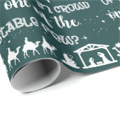 クリスチパーソナライズされたャンクリスマス出生 ラッピングペーパー (ロールコーナー)