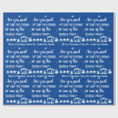 クリスチパーソナライズされたャンクリスマス出生 ラッピングペーパー (フラット)