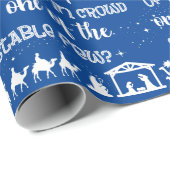 クリスチパーソナライズされたャンクリスマス出生 ラッピングペーパー (ロールコーナー)