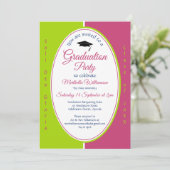 クリスチパーソナライズされたャンピンクグリーン 招待状 (スタンド正面)