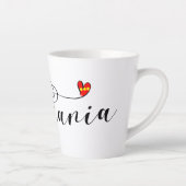 クリスチャニア国旗のハート、フリスタデン・クリスチャニア カフェラテマグ (右)